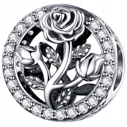 

Charms Kwiat Róża do Pandora srebro 925 koralik