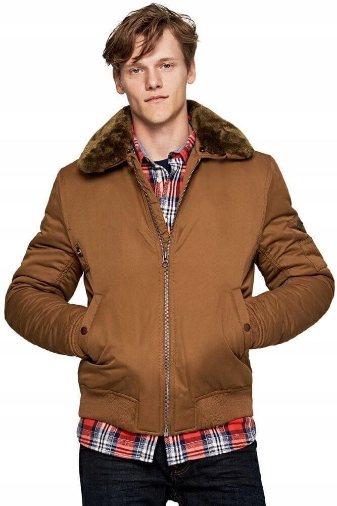 Pepe Jeans Hnědá Bunda Se Zipem (L)