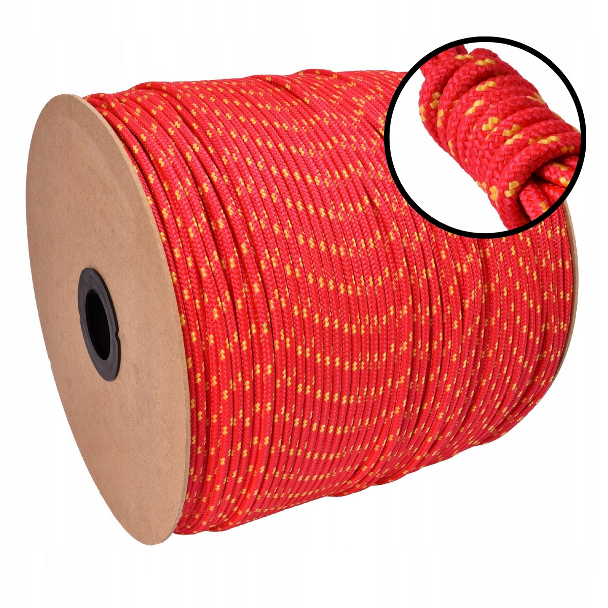 Polypropylenové lano Plachetní lano Pletené Silné 5 mm 200 M Odolné