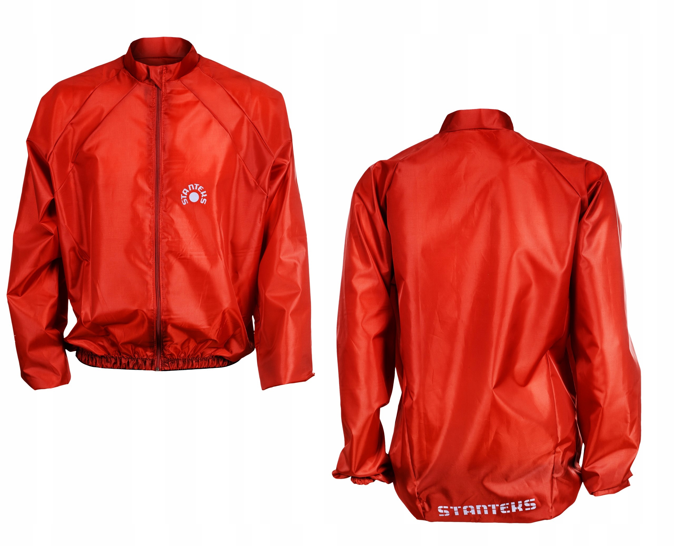 

Kurtka przeciwdeszczowa męska damska Czerwona L