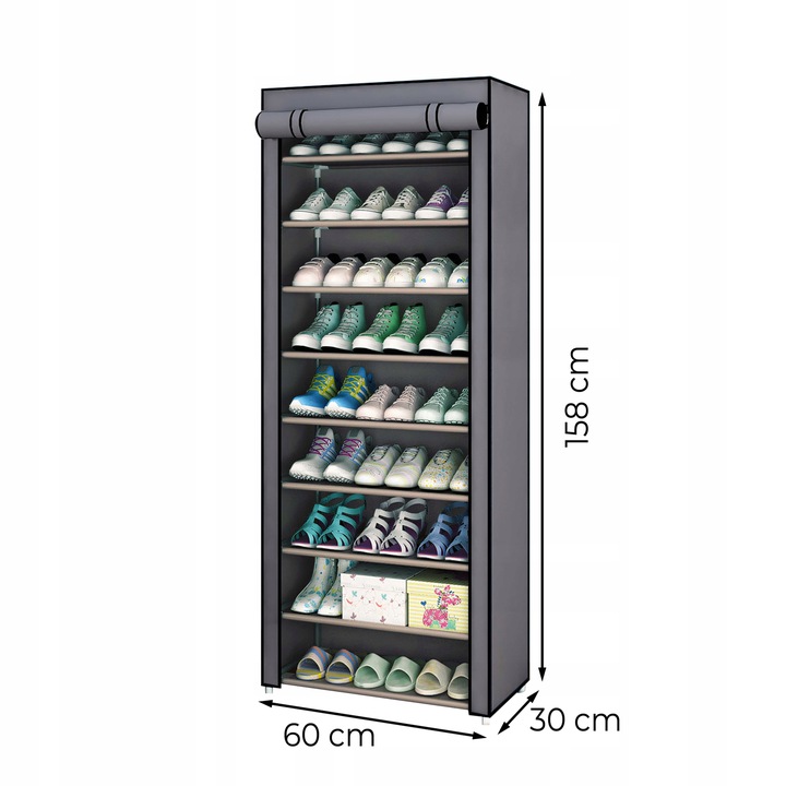 SZAFKA NA BUTY WYSOKA MATERIAŁOWA SZAFA REGAŁ SKŁADANY STOJAK NA BUTY Kod producenta SZAFKA MODUŁOWA NA BUTY