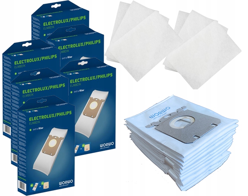 24x WORKI DO ODKURZACZA ELEKTROLUX PHILIPS BAG