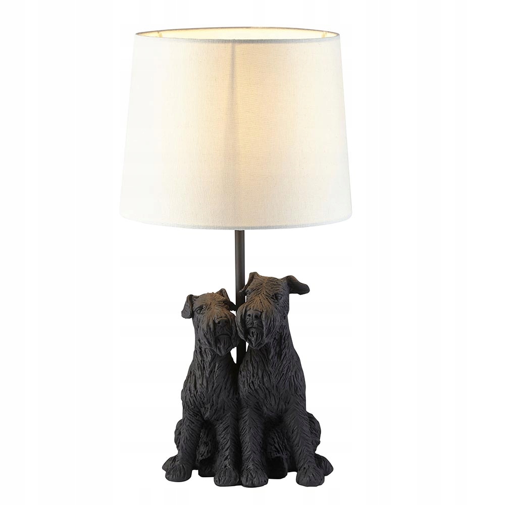Endon Westie Dekorativní stolní lampa černá 1xE14 7W pryskyřice pejsci