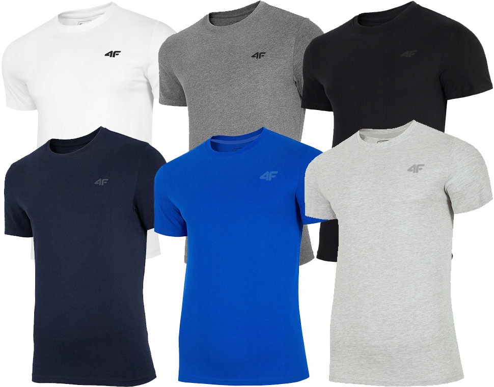 

Koszulka Męska 4F T-shirt Zestaw 6 Sztuk r.XXL