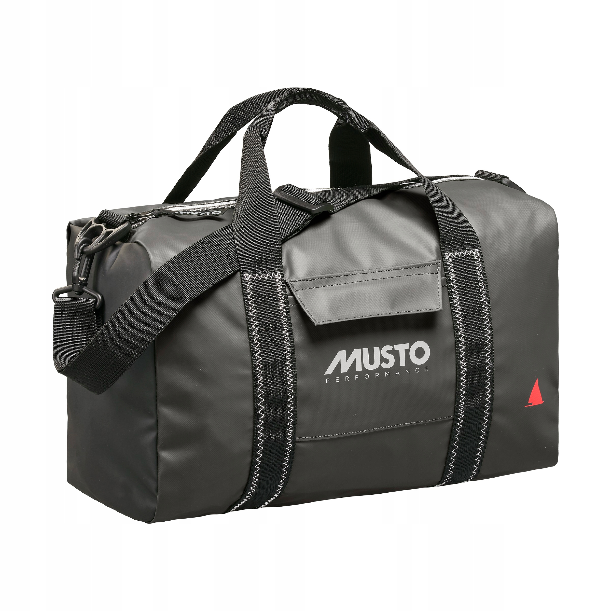 MUSTO GENOA SMALL CARRYALL CARBON СПОРТИВНАЯ СУМКА СЕРАЯ МАЛЕНЬКАЯ С ЛОГОТИПОМ 1S4A