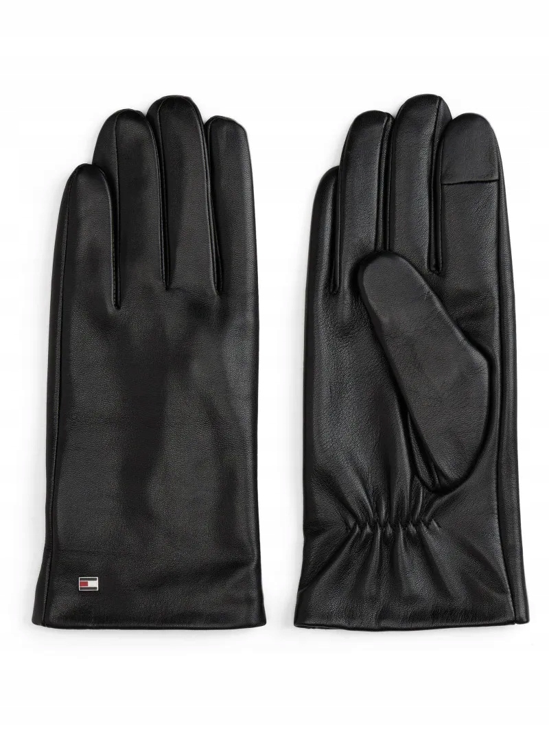 Pánské rukavice Tommy Hilfiger Th Flag Leather Gloves AM0AM13808 Bds L/XL