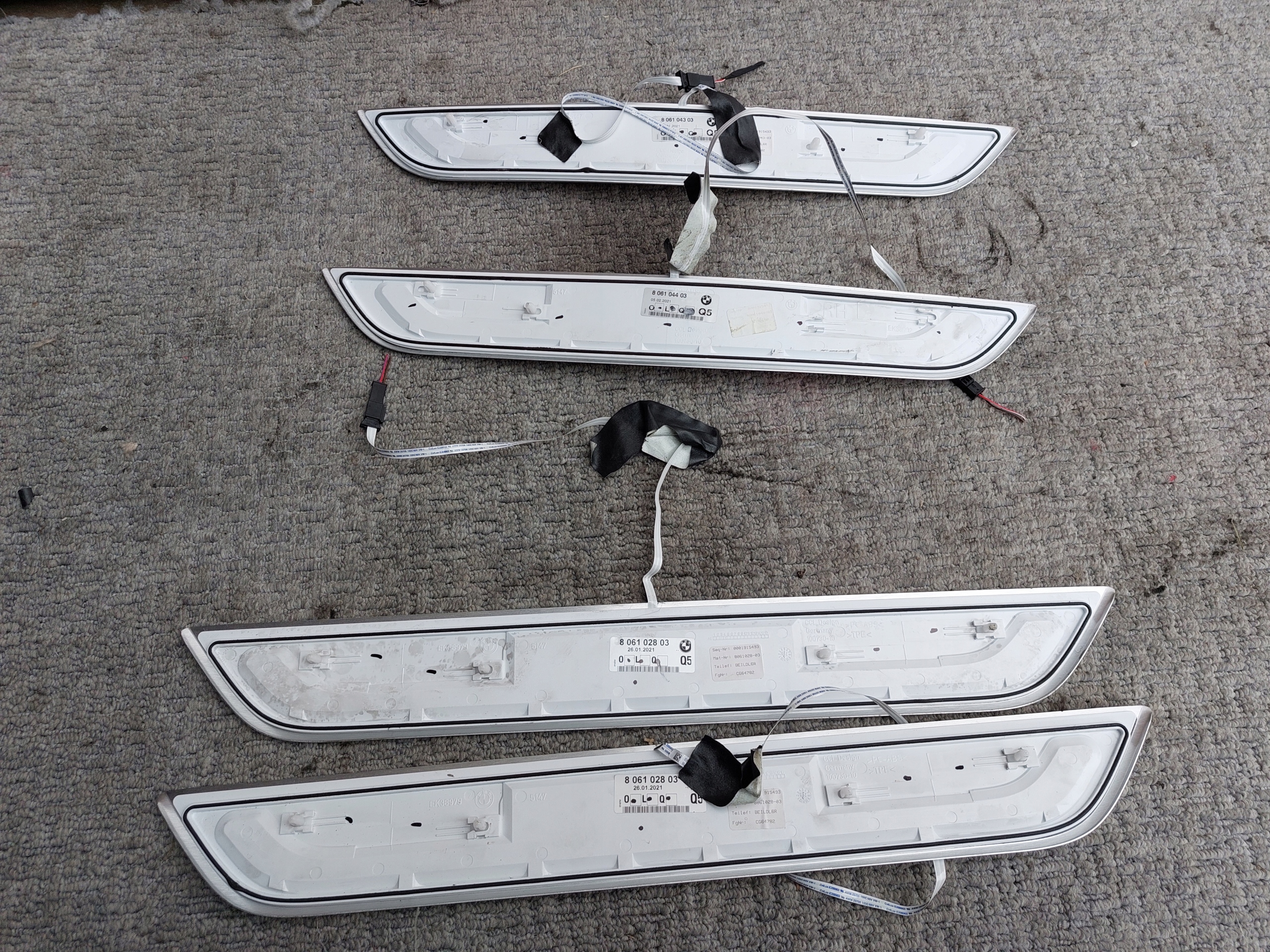 mouldings threshold inner BMW G11 m-packet 21r
