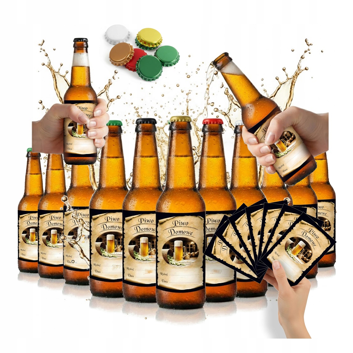 50X Láhev Longneck 330 ml Na Pivo Pivovar Cydr Etiketa Na Pivo 50 Ks.