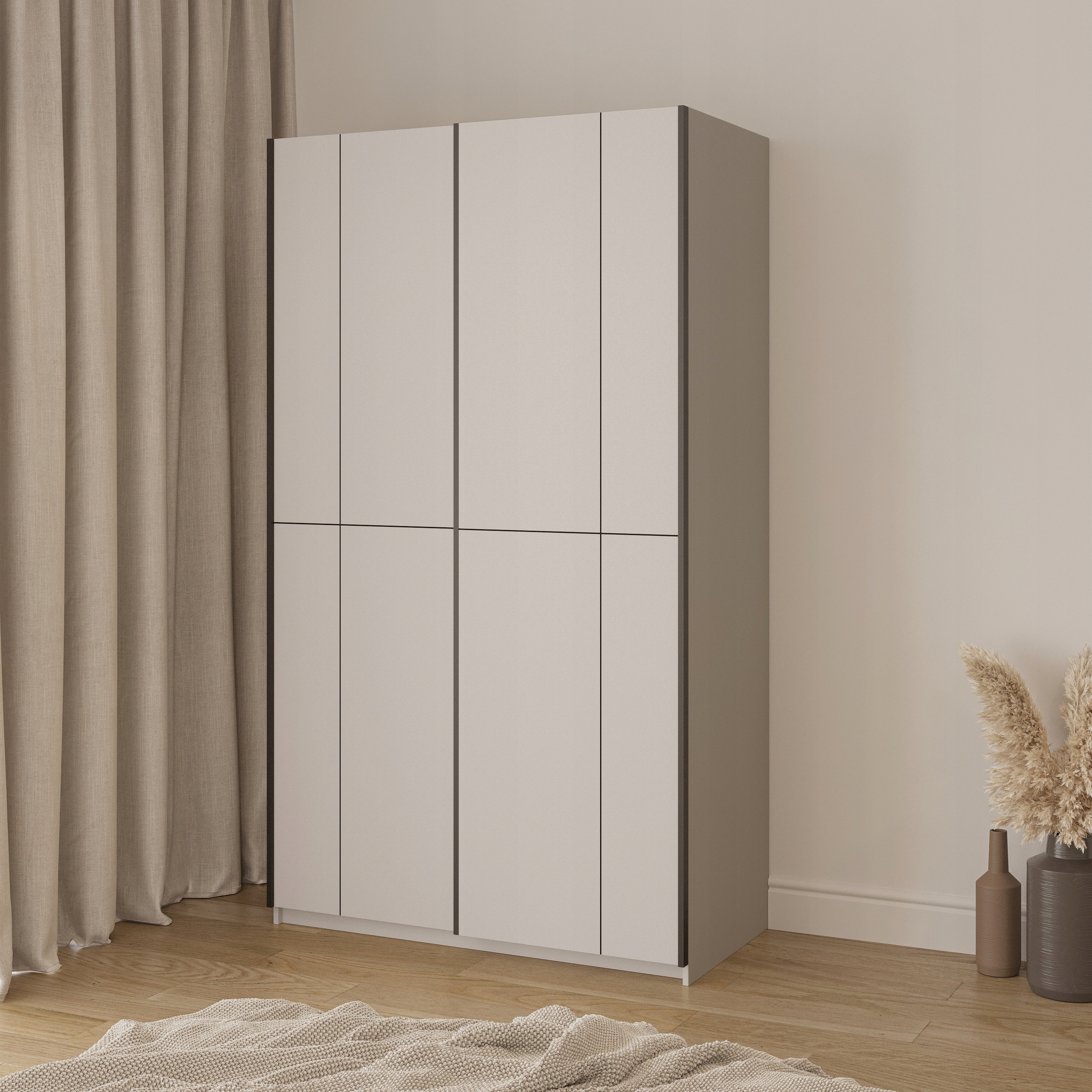 Skříň třídveřová Lubero 120 cm posuvná Kašmír
