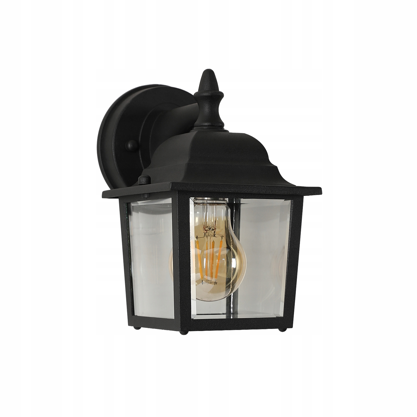 Nástěnné svítidlo E27 venkovní lampa černá čtvercová moderní IP54