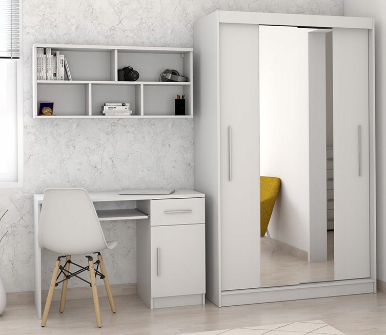 ZESTAW Mebli Dziecięcych Młodzieżowych TOBI 01 BIAŁY PRODUCENT