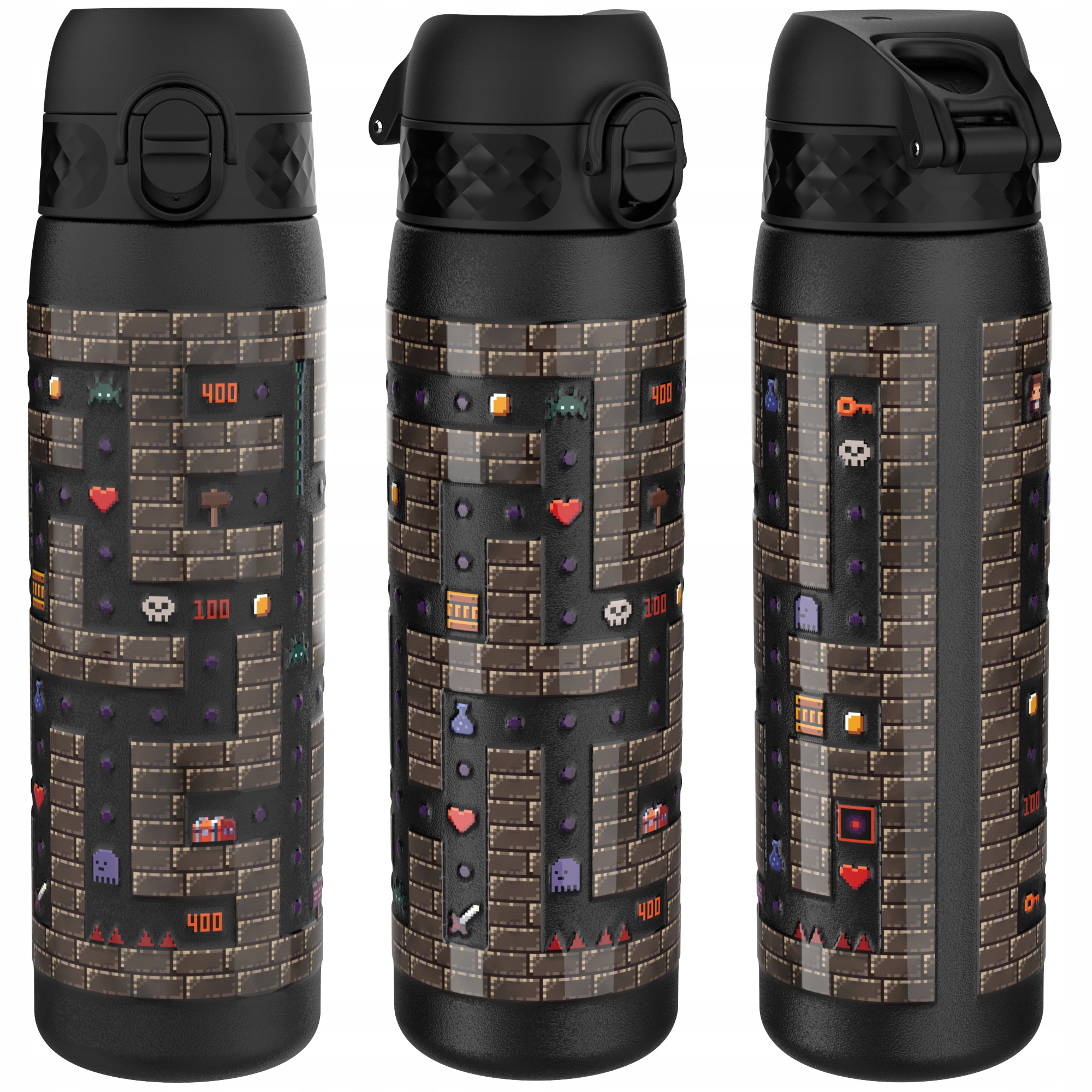 Dětská Termoska Na Čaj Černá Gamer Hráč Hry ION8 0,5 L 500 ML