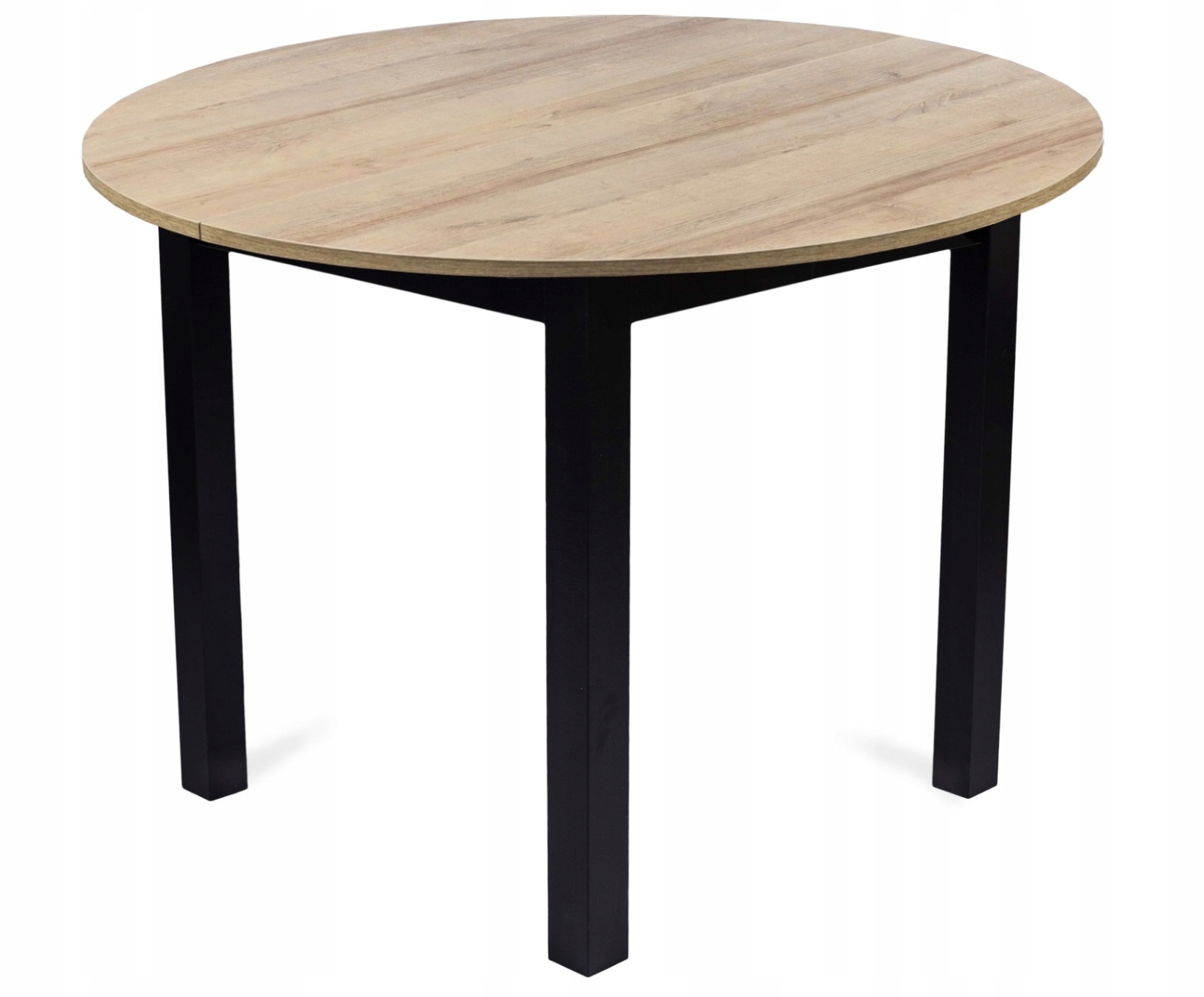 Zestaw Stół Okrągły Rozkładany i 4 Krzesła Welurowe Do Salonu Jadalni Loft Kolor blatu inny kolor