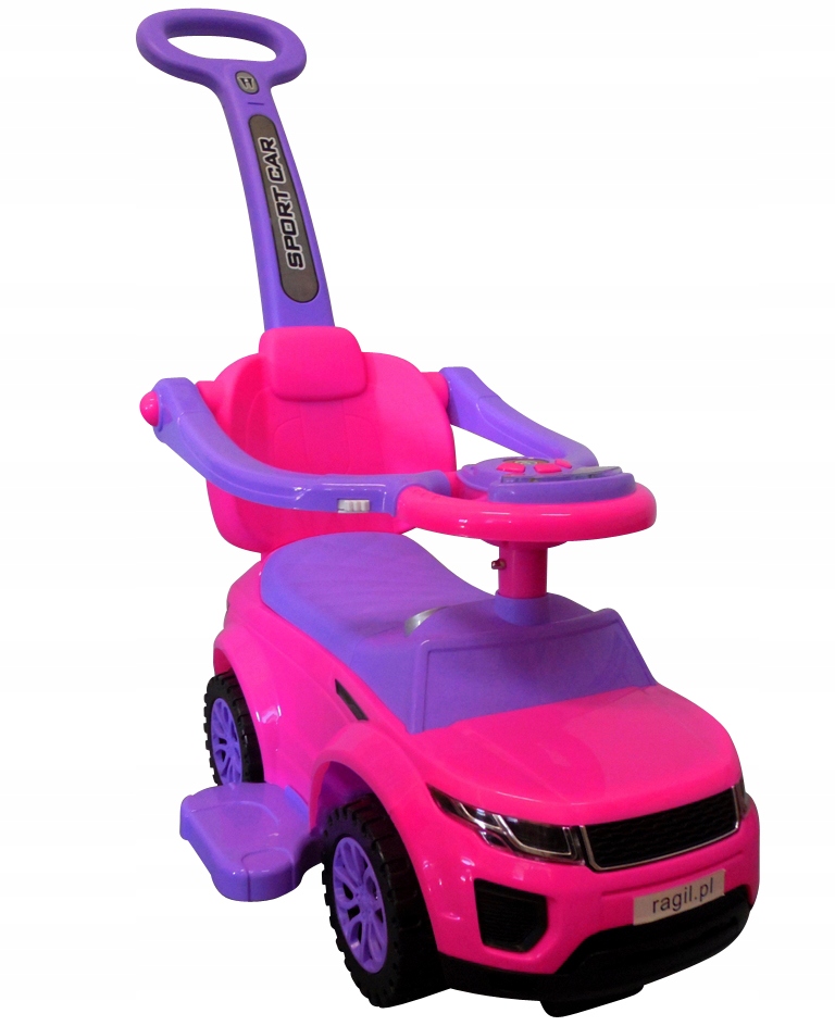 Jeździk Pchacz Chodzik Melodie Auto Z Rączką