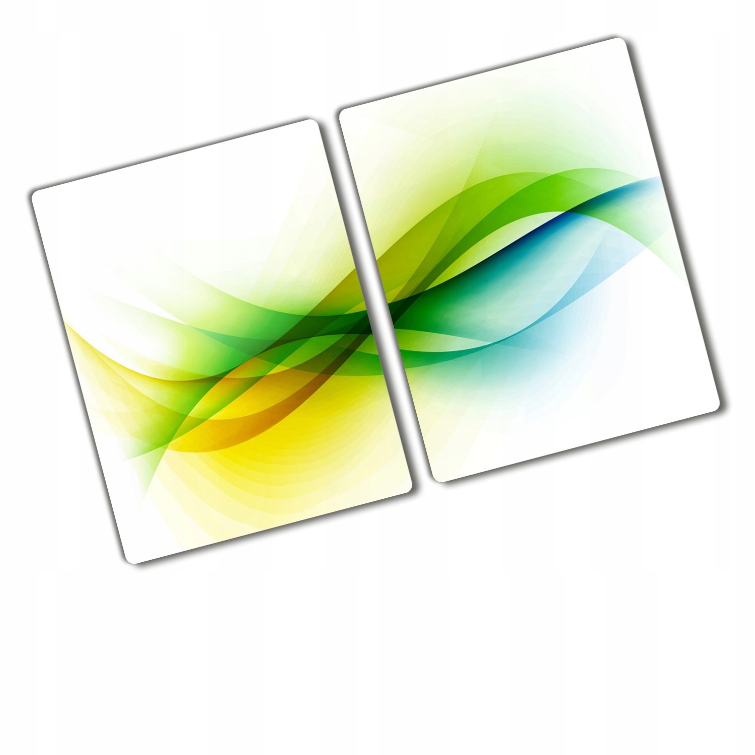 

Deska do krojenia szklana Abstrakcja fale Sztuka