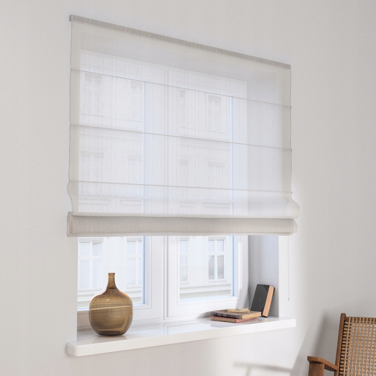 Hotová římská roleta Capri 120 x 160 cm bílá