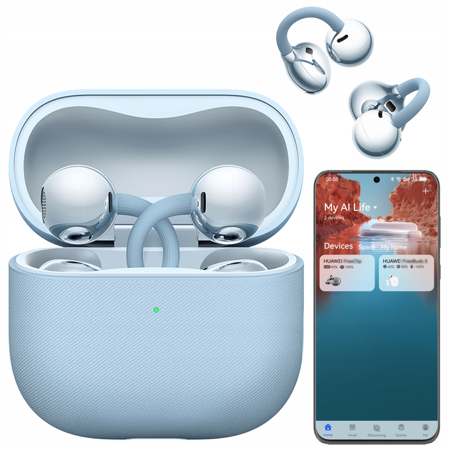 Słuchawki bezprzewodowe z przewodnictwem powietrznym Huawei Freeclip 2