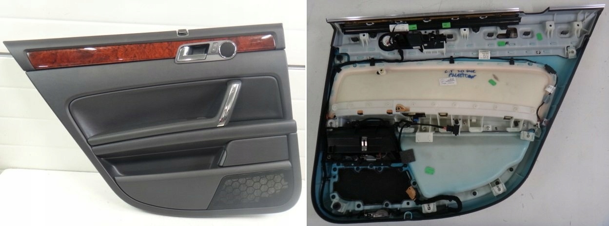 VW PHAETON 04 R TAPICERKA DRZWI LEWY TYŁ KOMPLETNY