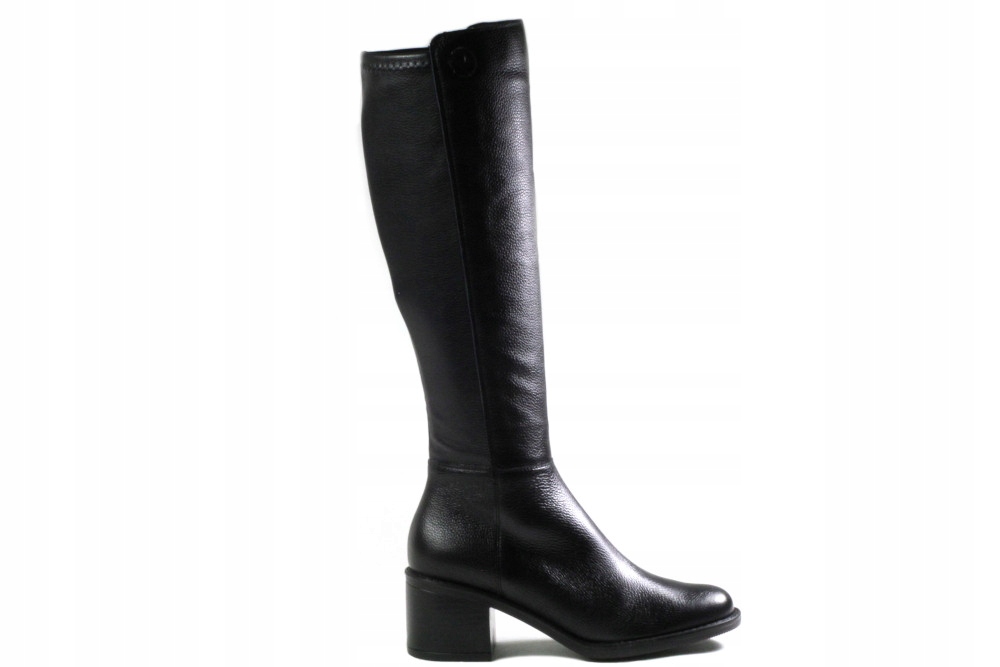 KOZAKI RYŁKO 5PXP2__V_M_6SEF BLACK SKÓRA NATURALNA Materiał zewnętrzny inny