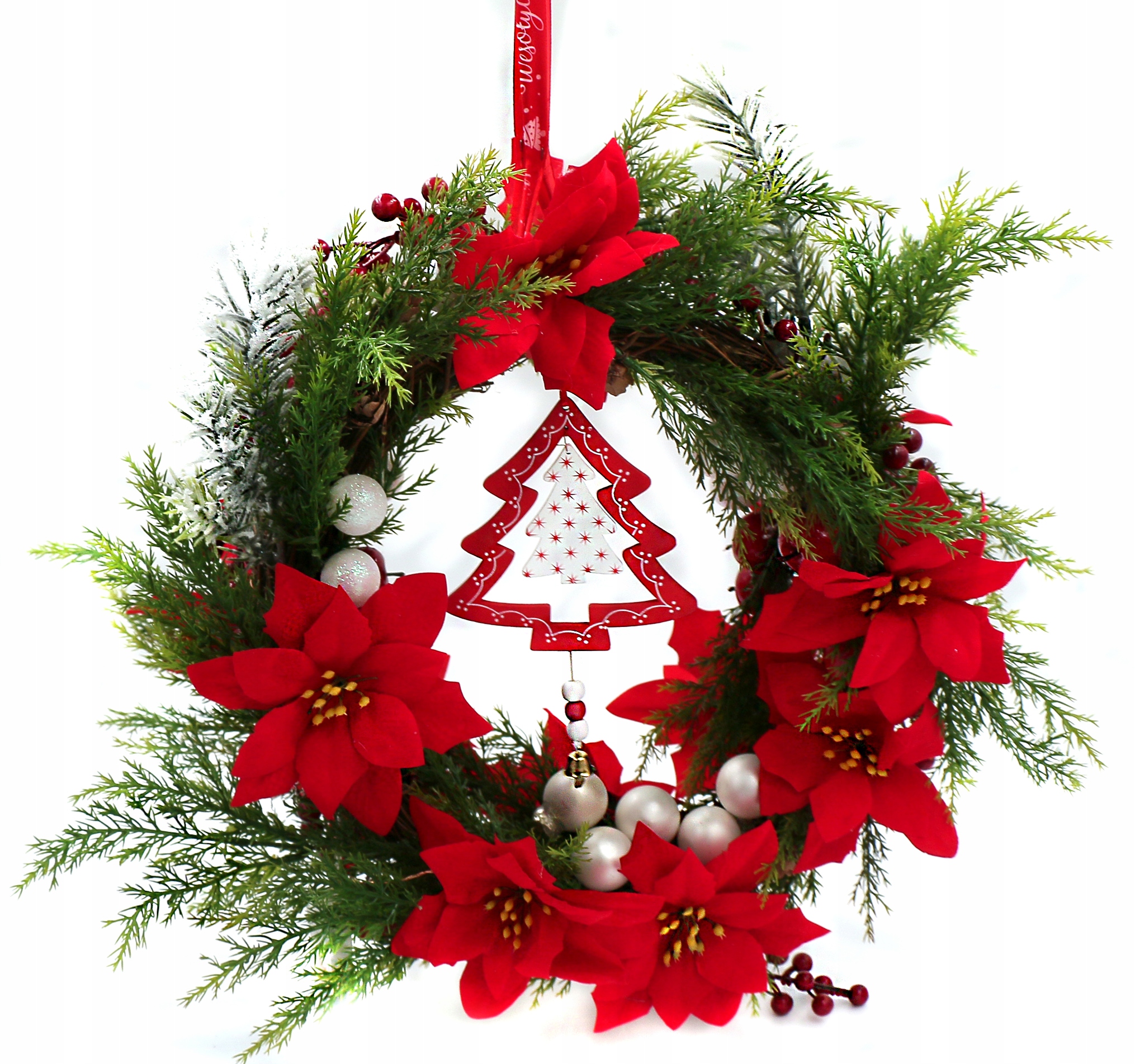 DEKORACJA OKIENNA WIANEK ŚWIĄTECZNY DWUSTRONNY LED ŚREDNICA 38cm WM-071 Kod producenta WM-071