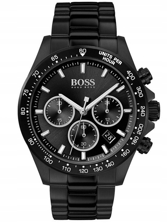 Pánské Hodinky Hugo Boss 1513754 Černý Chronograf 50M Dárek Pro Kluka