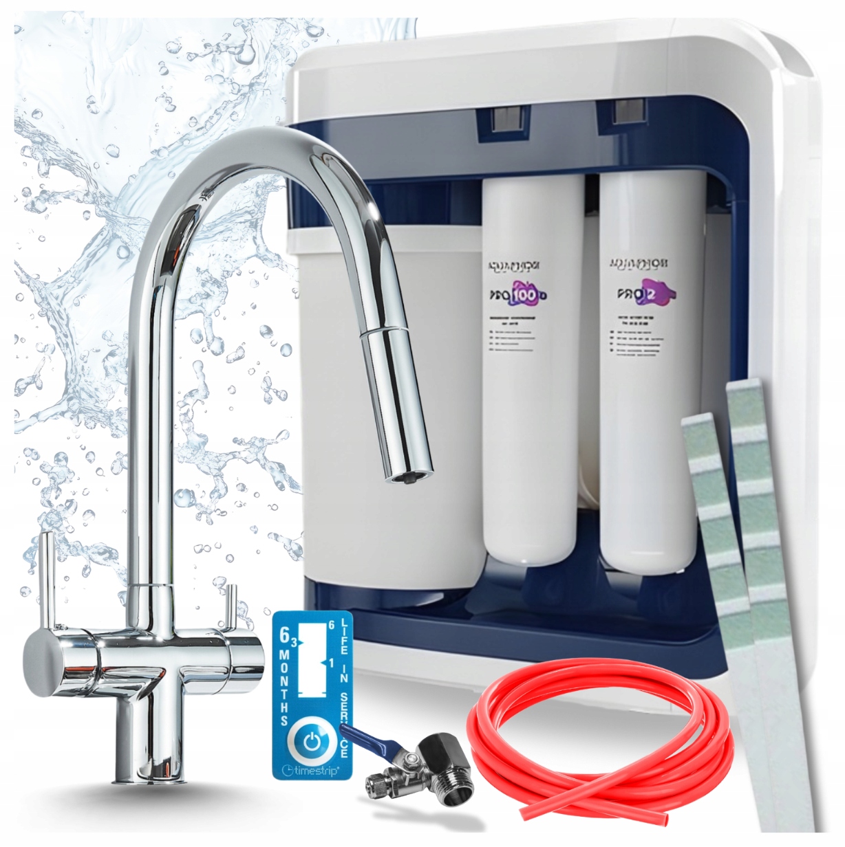 Systém Reverznej Osmózy Aquaphor Ro 202S Pro A Batéria Do Filtra Chrom Pzh