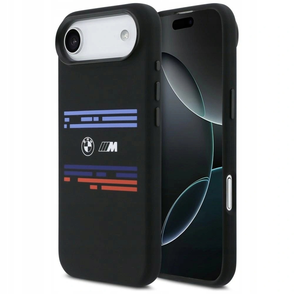 Etui Bmw M Silicon Horizontal Line MagSafe na iPhone Air czarne