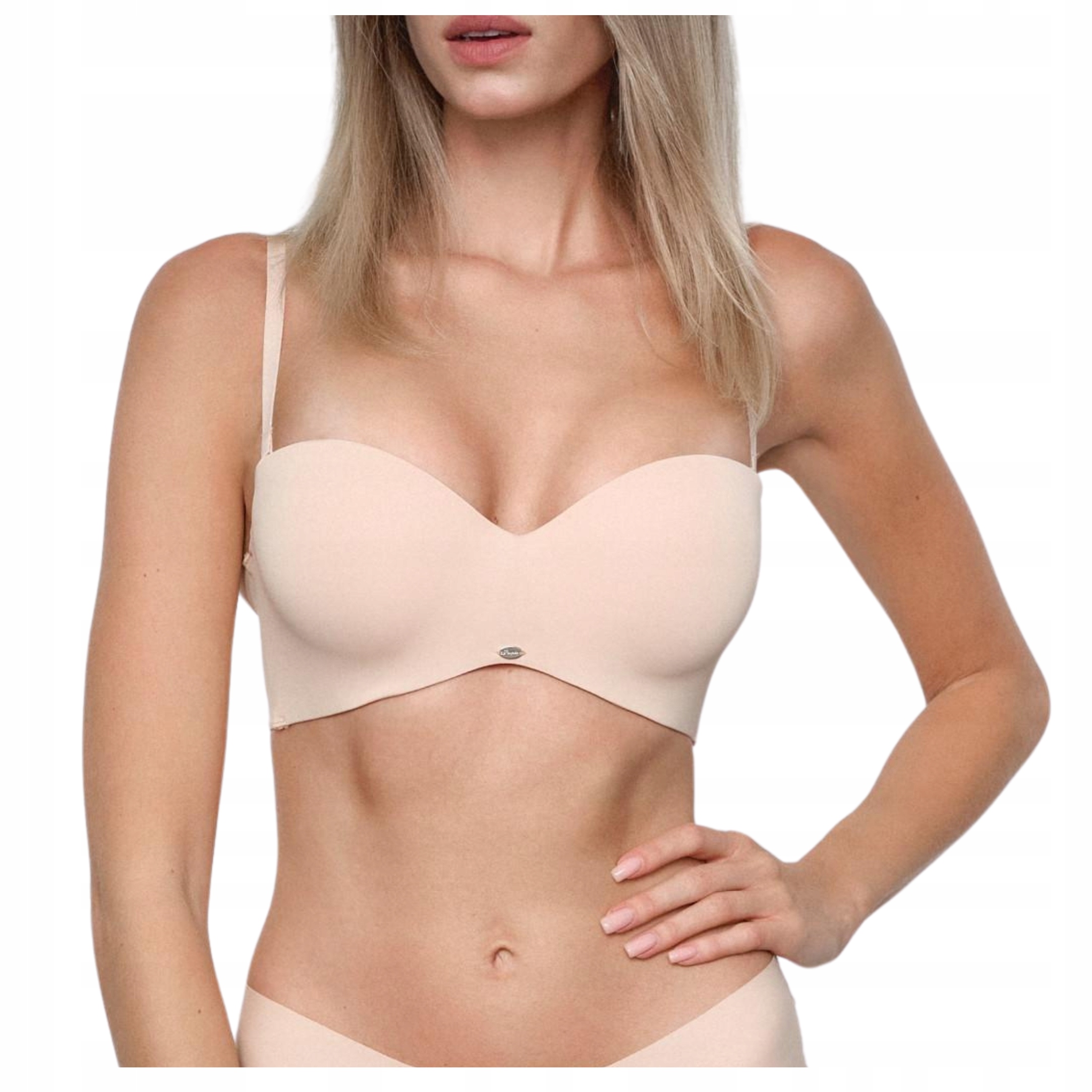 Podprsenka bardotka s hladkými košíčky Ophelia 01 Poupee Marilyn 75E