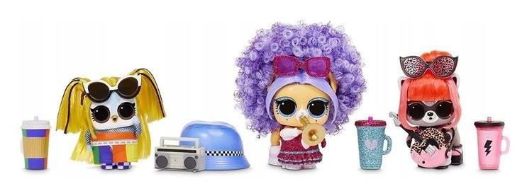 Figurka L.O.L. Surprise Remix Pets zwierzątko 1 Elementy zestawu kaseta odtwarzacz kasetowy zwierzątko