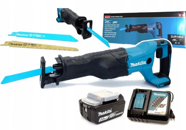Makita Piła Szablasta Akumulatorowa Lisica DJR186RF 18V 3Ah Ładowarka