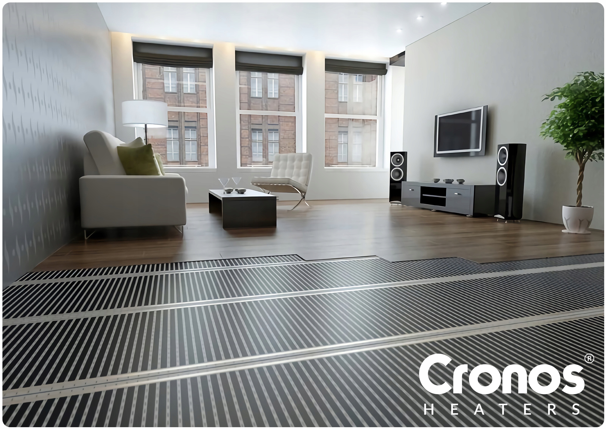 CRONOS FOLIA GRZEWCZA MATA NA PODCZERWIEŃ Z TERMOSTATEM WiFi 140W/m2 15m2 Rodzaj elektryczne