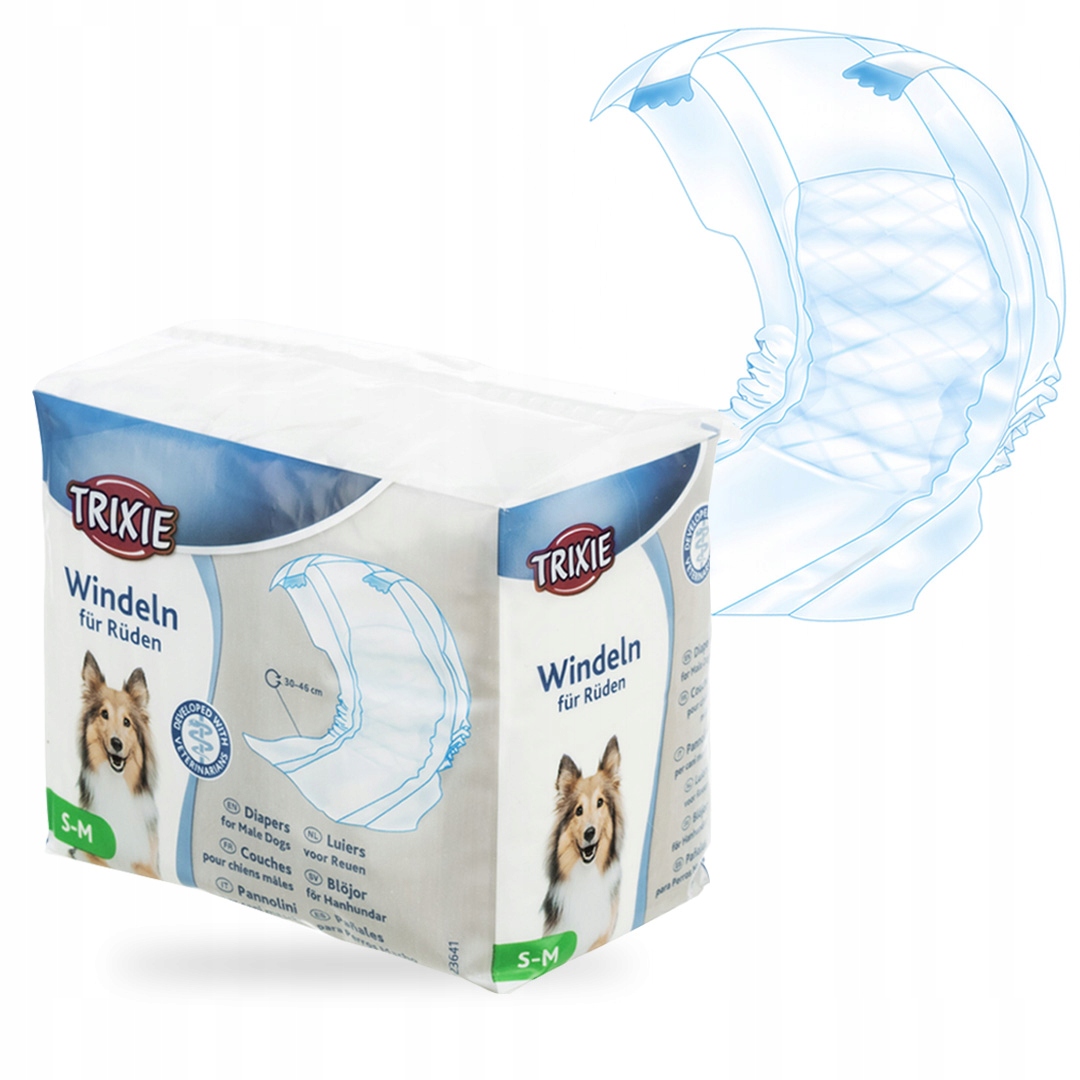 

Pieluchy Pampers Psy Dorosłe Trixie S-m 30-46cm 12