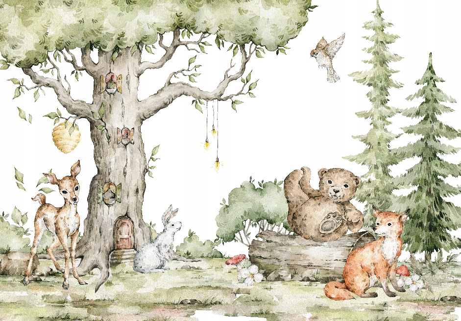 Fototapeta Lesná krajina 400x280 cm štruktúra 350 g