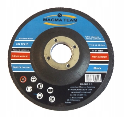 

Tarcza do szlifowania metalu stali 115 x 22,23 mm
