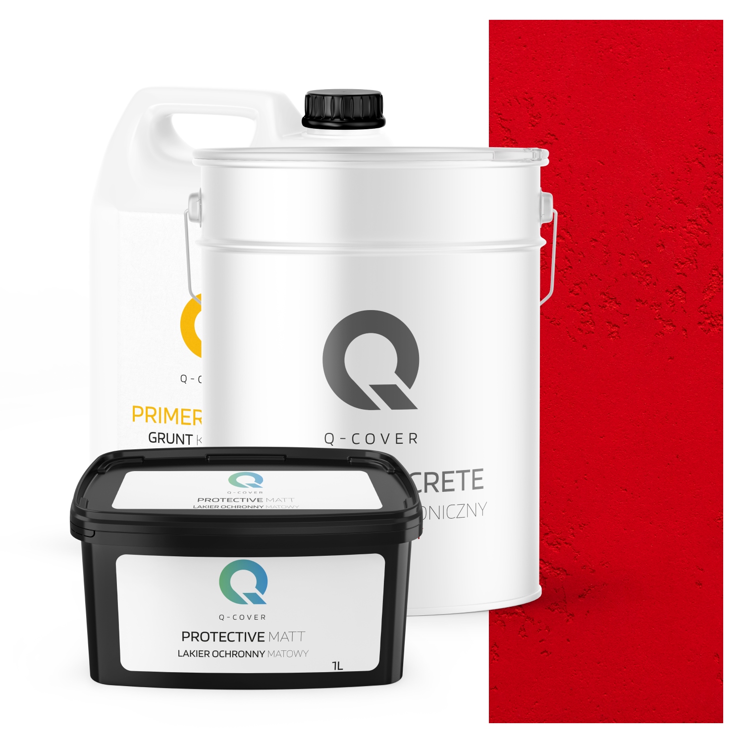 Architektonický Vnitřní Beton Set Červený Ohnivý H3616 19 kg 10 m2