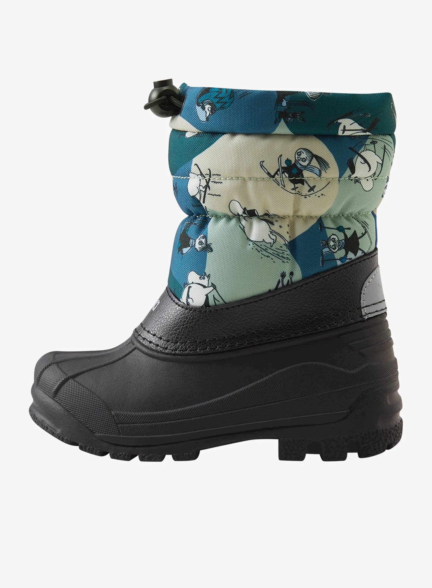 Buty zimowe dziecięce Reima Moomin Nefar blue ocean 21