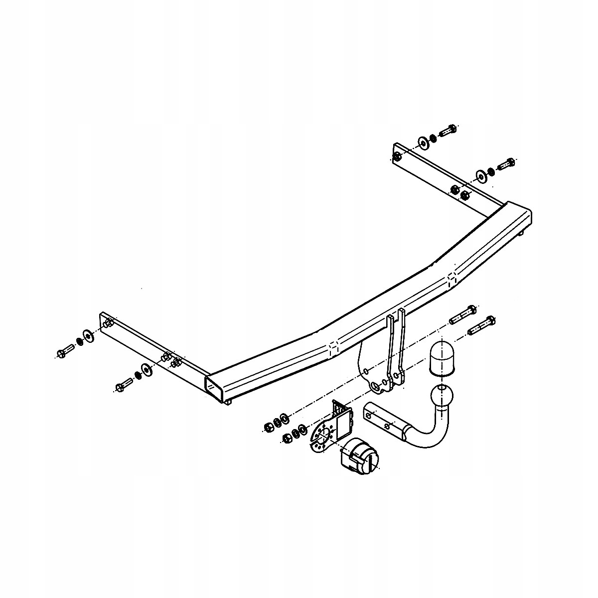 Hak holowniczy Seat Ibiza 6J/6P 4 IV Hatchback 08-17 MODUŁ WIĄZKA 13 PIN Producent Steinhof