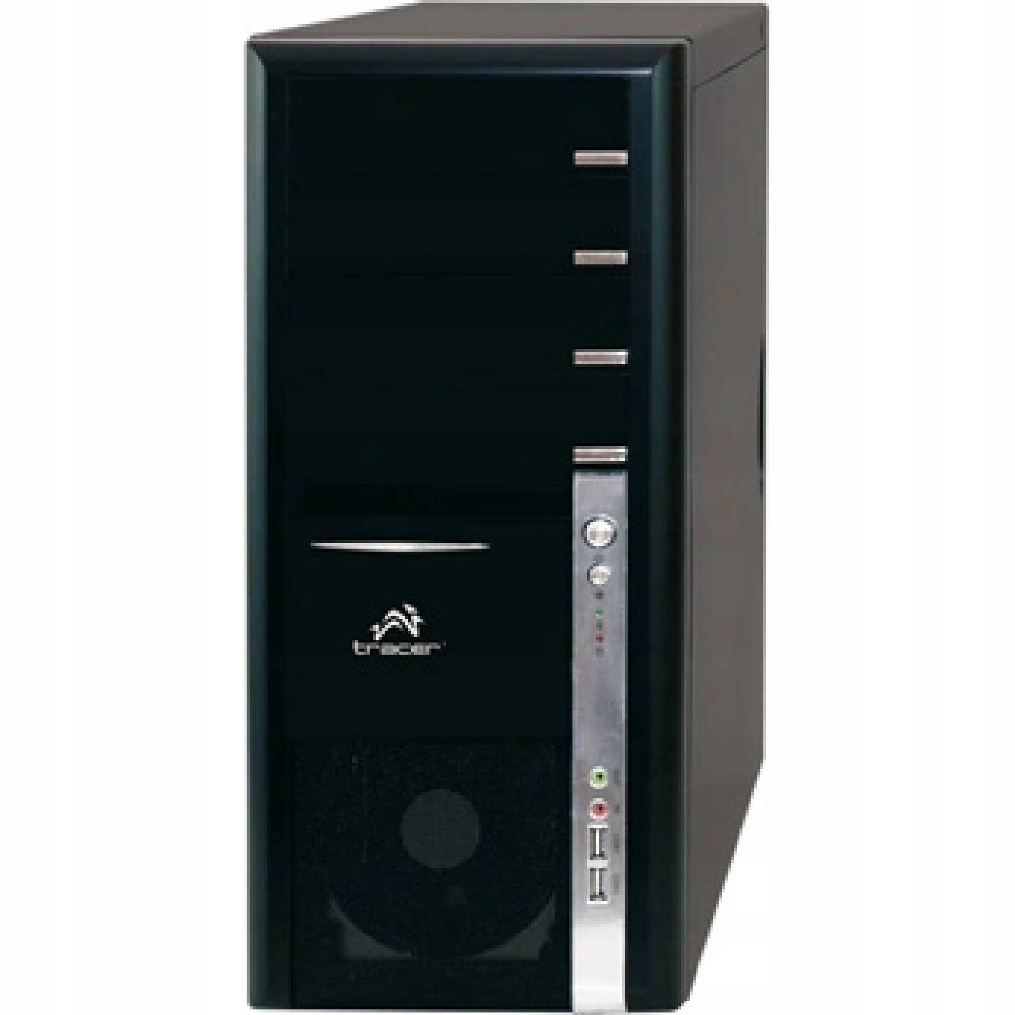 Obudowa komputerowa Atx Tracer Luster TRO-442 czarna lśniąca