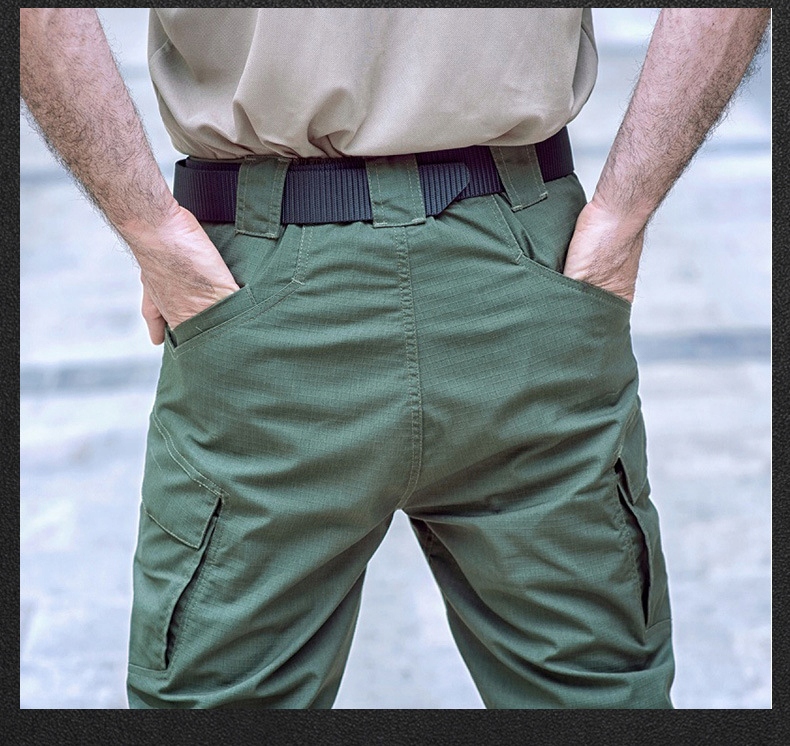 SPODNIE BOJÓWKI TAKTYCZNE MĘSKIE WOJSKOWE TREKINGOWE ROBOCZE L Materiał dominujący poliester