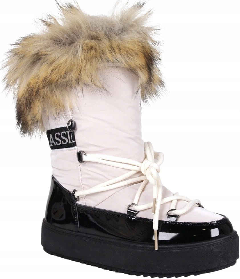 Teplé Zimní Sněhule S Kožíškem, Béžové, Pohodlné