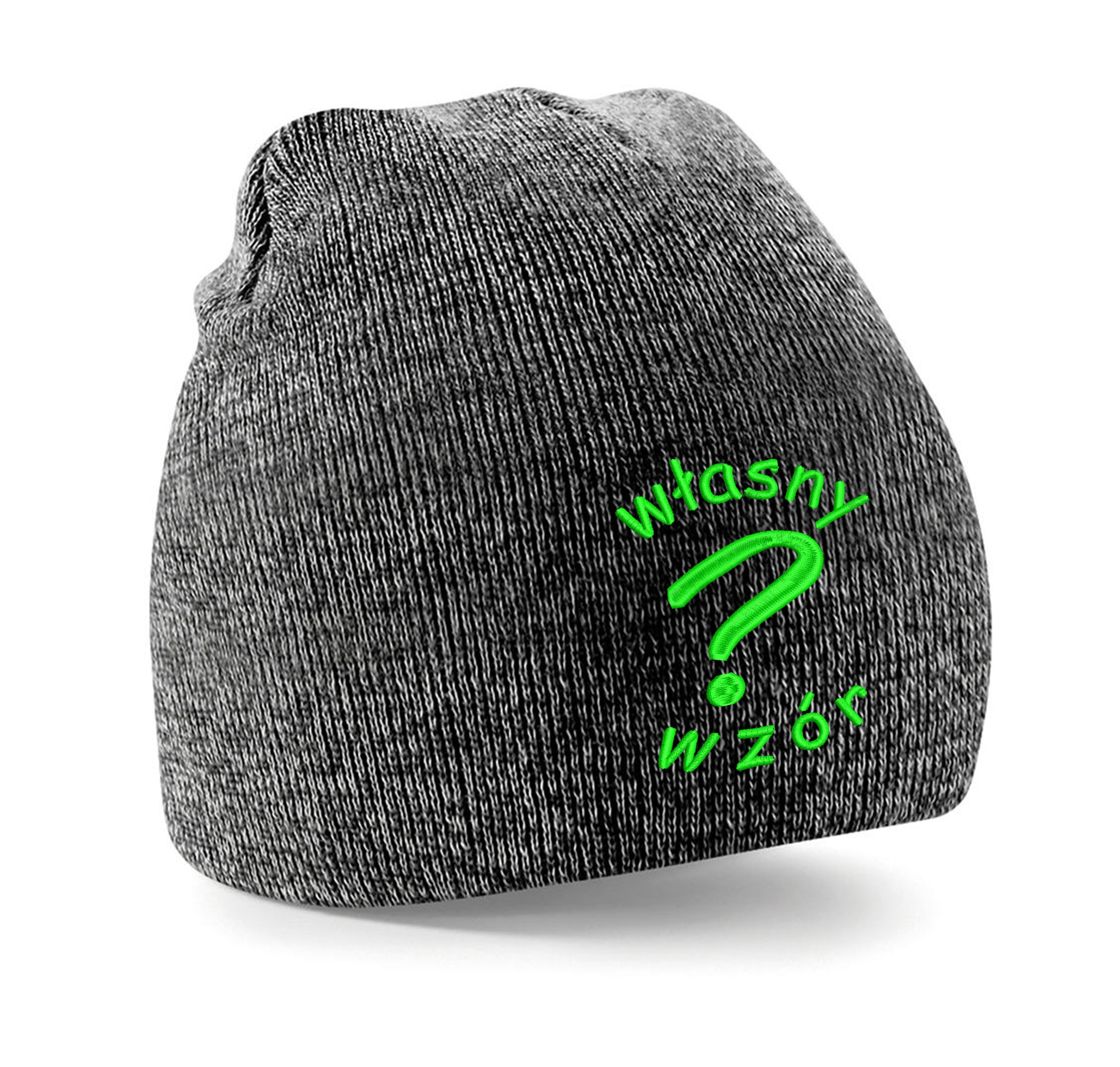 

Czapka zimowa z haftem własnego wzoru logo