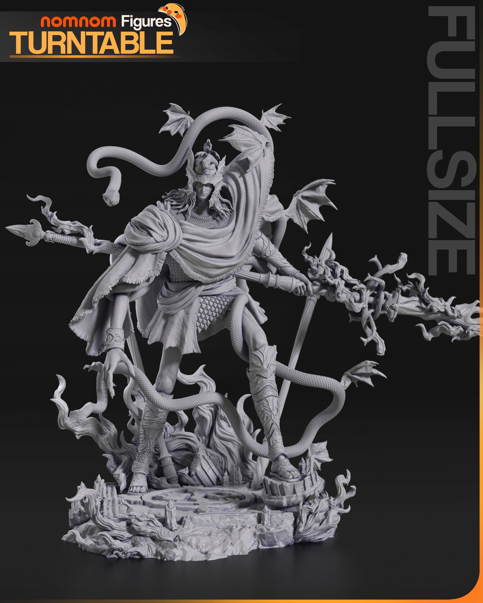 Figurka Messmer the Impaler Elden Ring Miniatura NomNom Figures 3D tisk