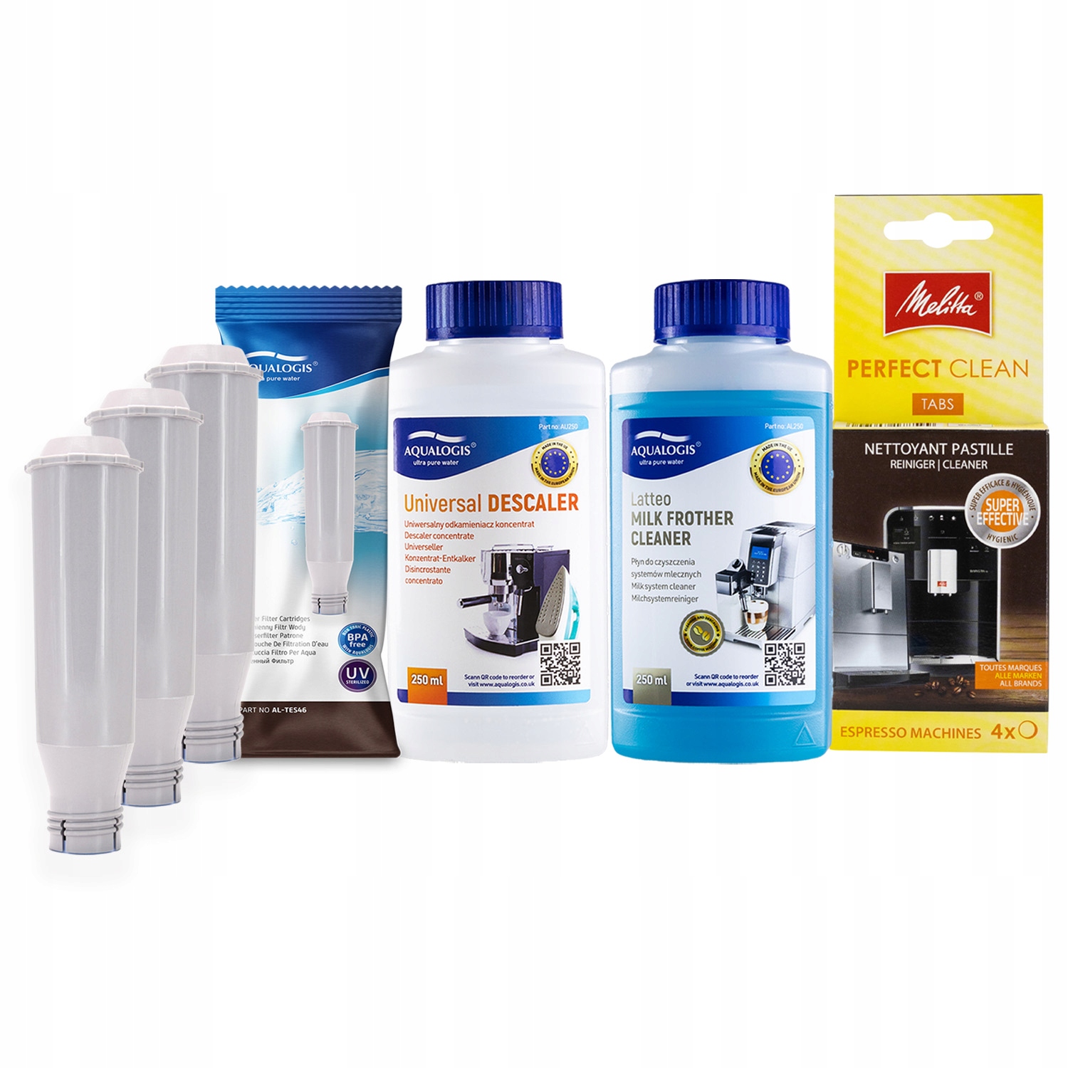 3x Filtr do kávovaru Melitta AL-TES46 Latteo Tablety UniDec