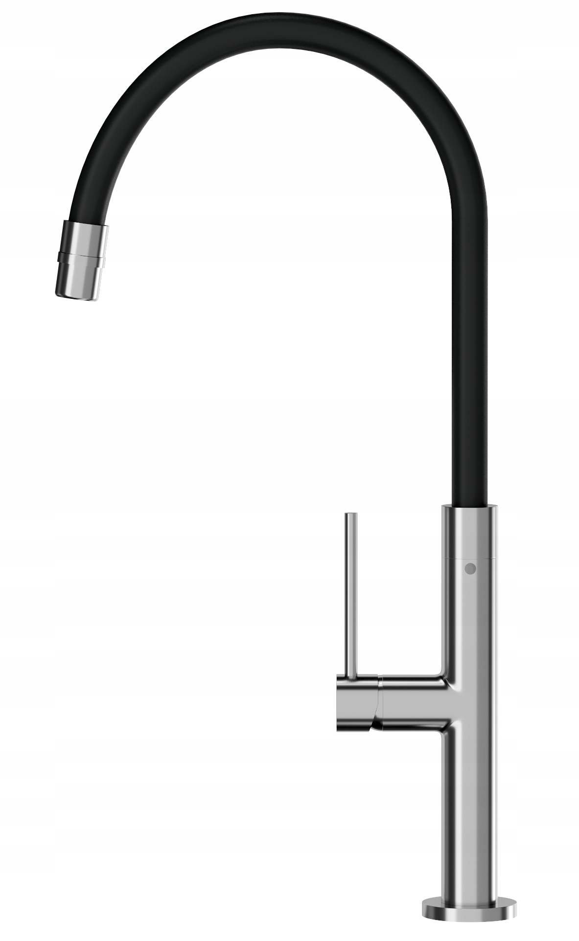 Strieborná Chrómová Kuchynská Batéria S Flexibilným Výtokom Do Umývadla Oti