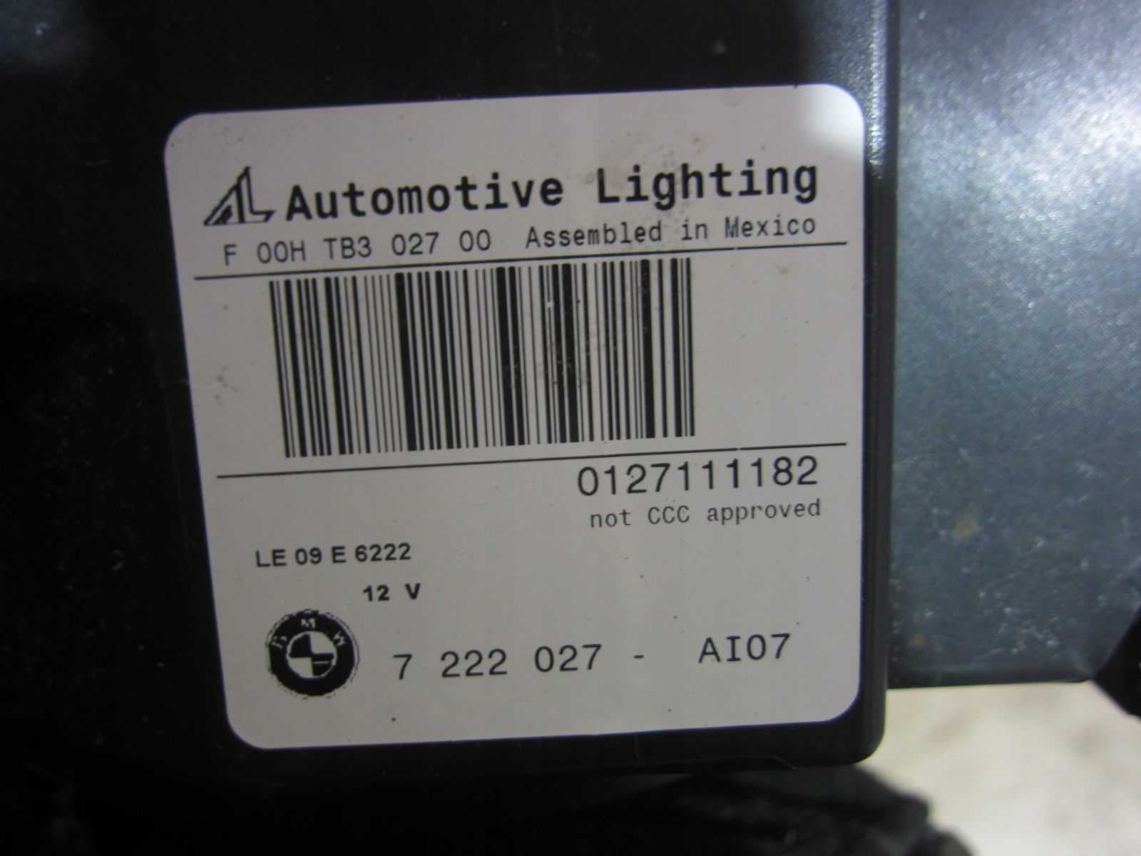 BMW X3 F25 light front BIXENON front left side 7276995 7222027 USA