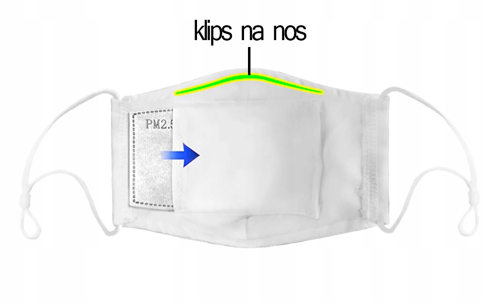 Maseczka streetwear Maska z nadrukiem Skull Czacha Kolor dominujący wielokolorowy