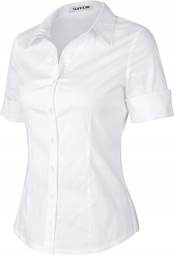 SUNNOW Miętowa koszula damska krótki rękaw r. M EAN (GTIN) 5907777661821