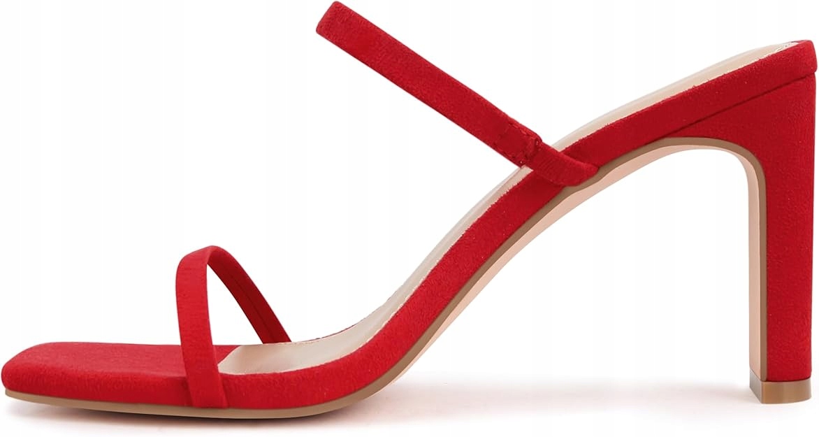 The Drop Dámské Nazouváky Červené Elegantní Podpatek 37,5 J6A