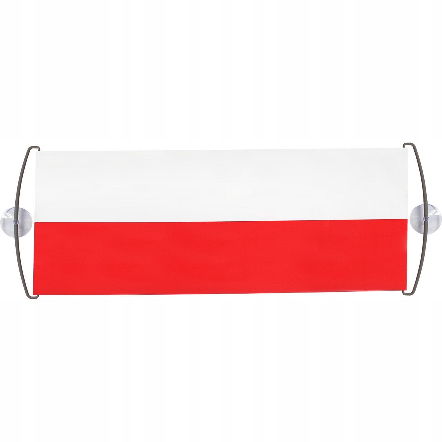 FLAGA KIBICA rozwijany baner do samochodu Polski Polska biało-czerwoni