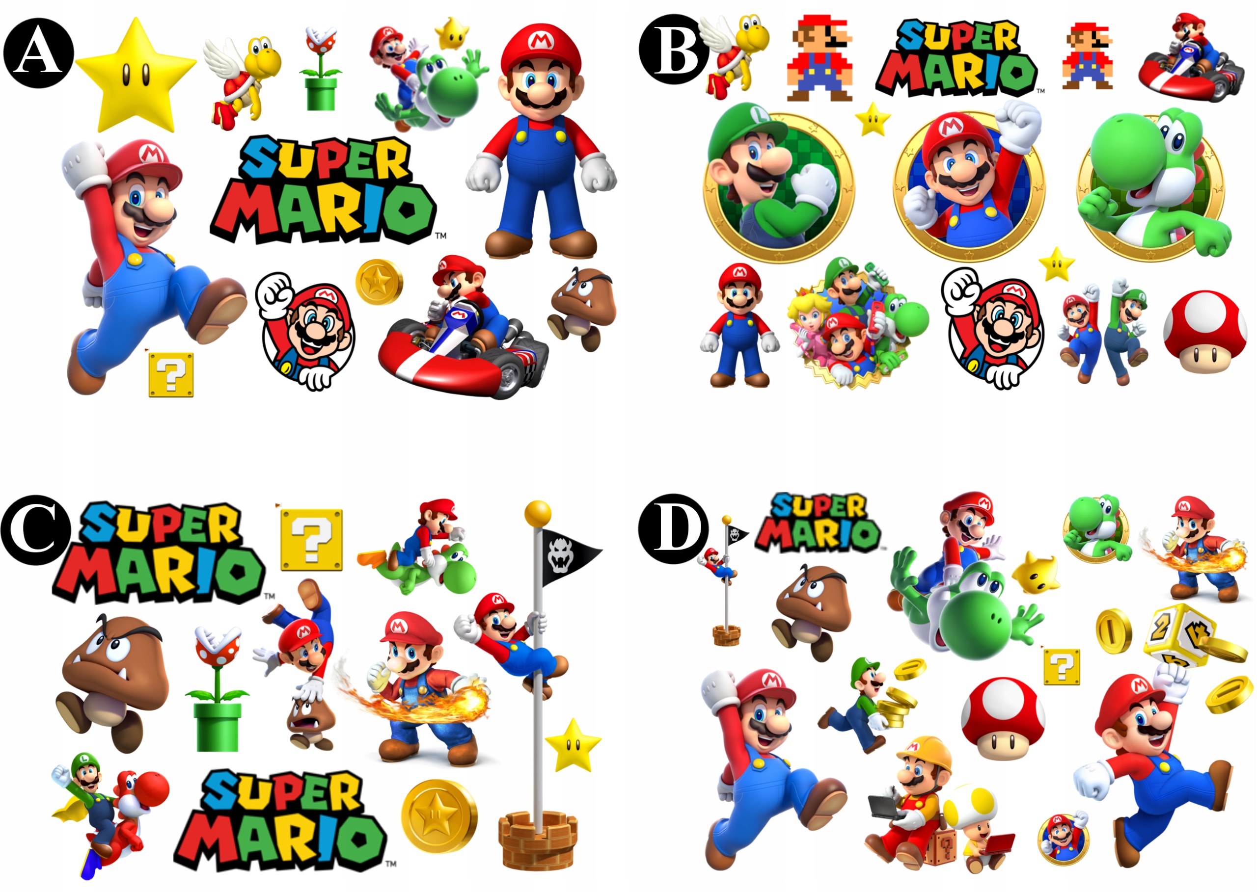 Tatuaże Zmywalne Dla Dzieci Super Mario Marka inny